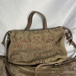 Chloe Kamilla Floral Perforated Leather Handbag